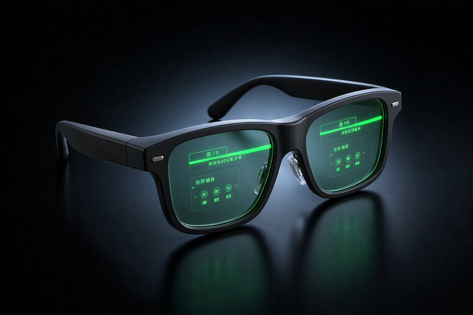NOLO AI Glasses with monocular green display